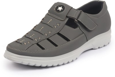 FAUSTO Men Sandals(Grey , 9)