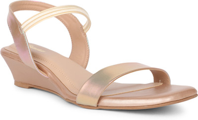 Bata Women Heels(Gold , 7)