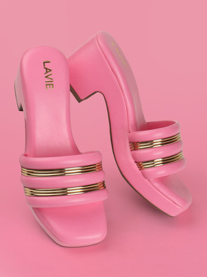 LAVIE Women Heels(Pink , 6)
