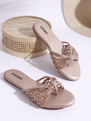 RINDAS Women Flats(Copper , 4)