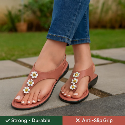 S PLUS S Fashion Women Flats(Pink , 6)