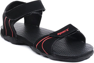 Sparx SS 703 Men Sports Sandals(Black, Red , 9 UK/India)