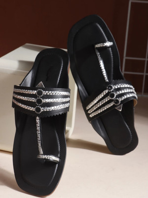 Hitway Women Flats(Black , 4)