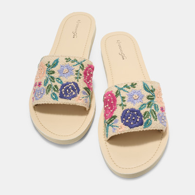 Forever Glam By Pantaloons Women Sandals(Multicolor , 7)