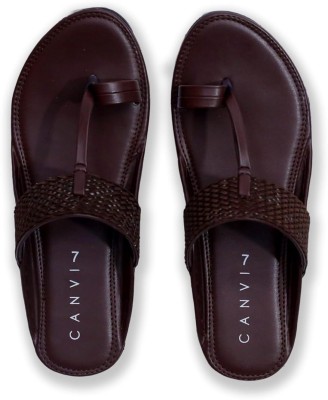 CANVI Men Brown Sandals