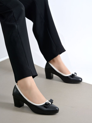 SHOETOPIA Women Heels(Black , 7)