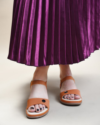 jodyhub Women Flats(Orange , 6)