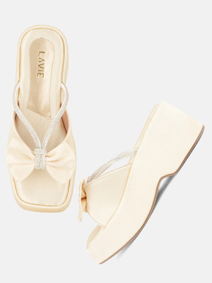 LAVIE Women Wedges(Gold , 4)