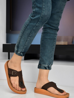 Shozie Women Flats(Brown , 8)