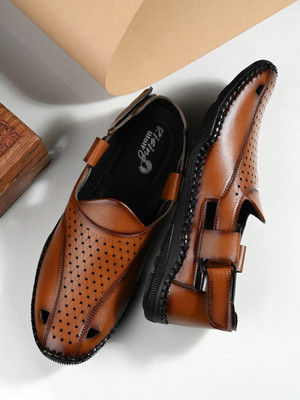 Rising Wolf Men Sandals(Tan , 9)