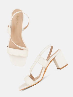 Dressberry Women Heels(White , 5)