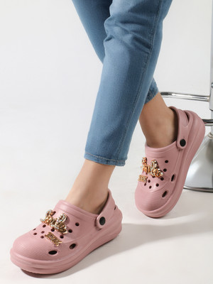 Alishtezia Women Clogs(Pink , 7)