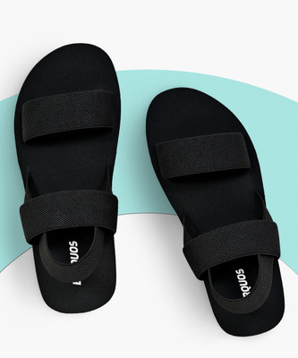 BARQUOS Men Flats(Black , 9)