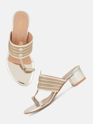ANOUK Women Heels(Silver , 3)