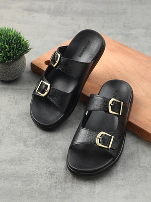 LIBERTY Men Flats(Black , 7)