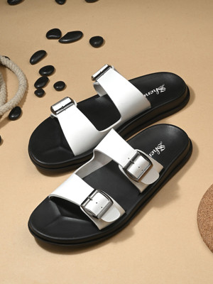 SHENCES Men Flats(White , 7)