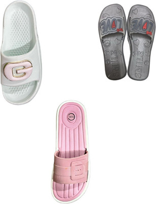 strivox Women Flip Flops(Multicolor , 5)