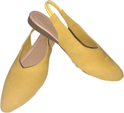 XiZUii Women Bellies(Yellow , 5)