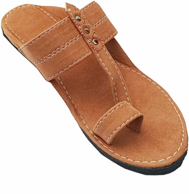 A R Men Flats(Brown , 9)