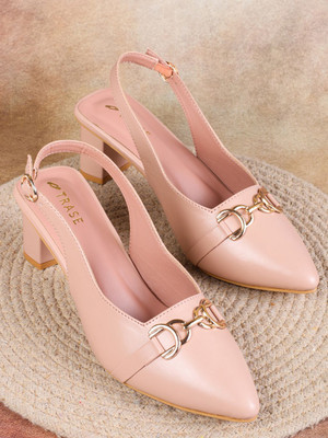 TRASE Women Heels(Pink , 5)