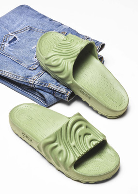 BERSACHE Men Flats(Green , 9)