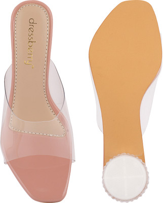 Dressberry Women Heels(Pink , 4)