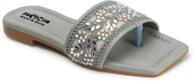 Bambam Women Flats(Grey , 9)