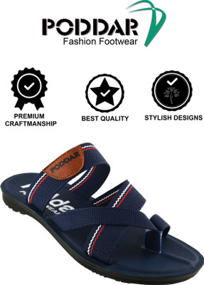 PODDAR PODDAR Blue Stylish Cross-Strap Men's Sandals Men Casual(Blue , 9)