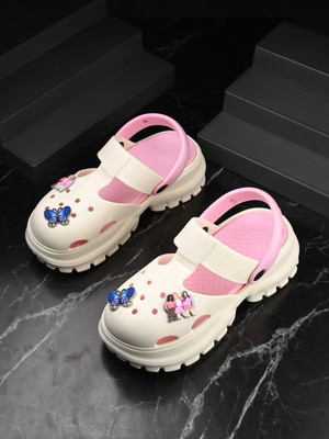 DOCTOR HEALTH Extra soft|Soft|Orthopedic|Comfortable|Ultra Soft|Women Clogs Sandal Women Clogs(Off White , 7)