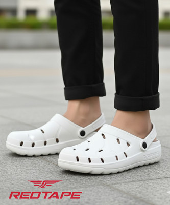RED TAPE Men Clogs(Off White , 8)