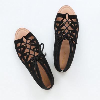 RAHEGAS Women Flats(Black , 4)