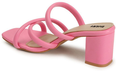 Zuery Women Heels(Pink , 6)