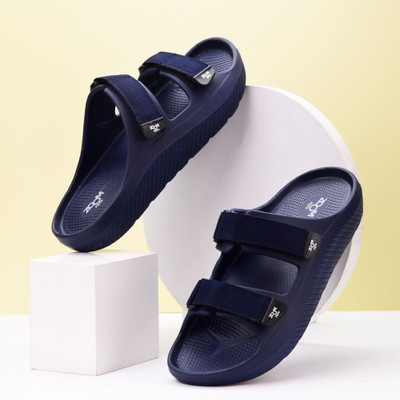 Zoom Shoes Lightweight Waterproof Sandals Velcro Soft Anti-Skid Adjustable & Comfy Men Casual(Blue , 8)