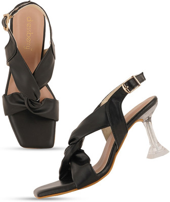 Dressberry Women Heels(Black , 6)