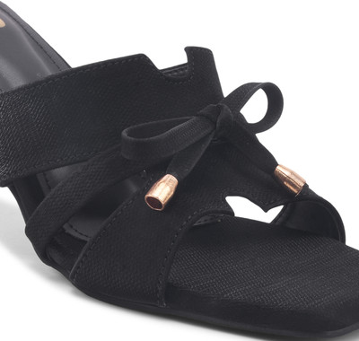 THE STHAPAK BLESS YOUR FEET Women Heels(Black , 3)