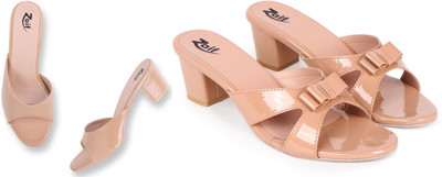 Zaif Women Heels(Beige, Beige , 8)