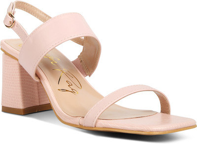 London Rag Women Heels(Pink , 4)