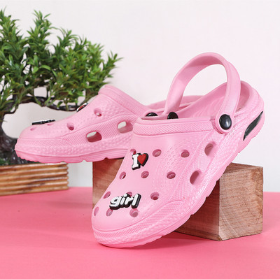 ISHAAN TASHAN Comfortable Lightweight Fashionable Super Soft Outdoor Women Clogs(Pink , 7)