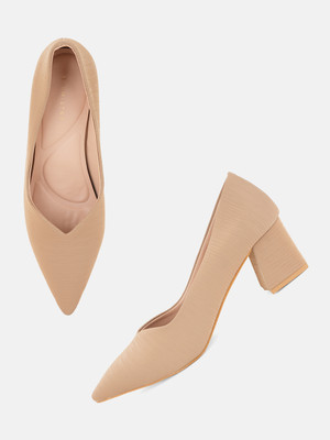 CHEMISTRY Women Heels(Beige , 3)