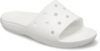 CROCS Men Classic Unisex Slide Slides(White , 8)