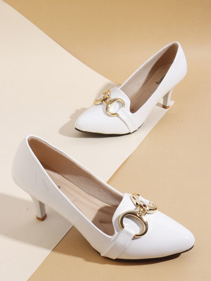 Dressberry Women Heels(White , 3)