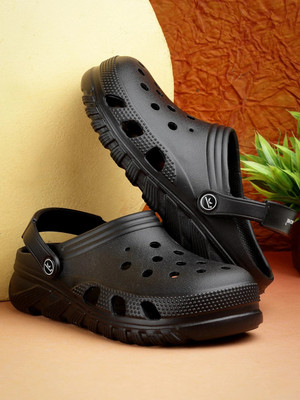 BERSACHE Men Flats(Black , 7)