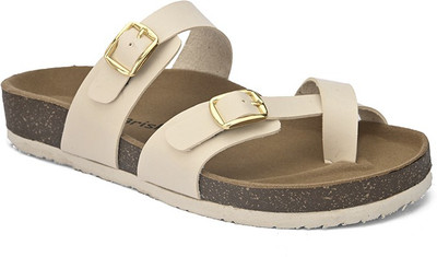 BRISKERS Women Flats(Off White , 8)