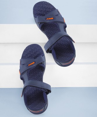 Sparx SS 125 Men Sports Sandals(Navy, Orange , 6)