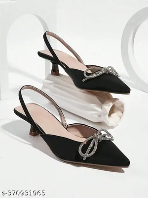 Zoyci Women Heels(Black , 5)