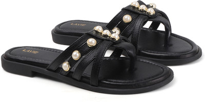 LAVIE Women Flats(Black , 7)