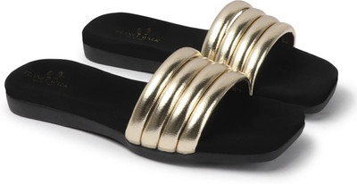 PLANET WALK Lightweight comfort extra-soft with trendy, premium stylish design Women Flats(Gold , 3)