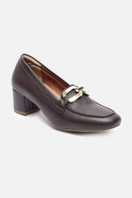 Allen Solly Women Heels(Brown , 8)