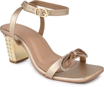 hydes N hues Women Heels(Gold , 3)