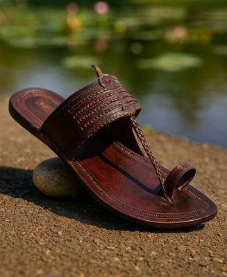 Kolhapuri Men Sandals(Brown , 6)